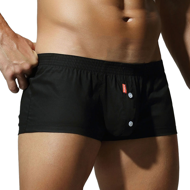 Boxer Brief Pack Cotton - メンズ用、純綿素材のフラットなデザインのボクサーパンツ。ボタンで開閉し、無地で、スポーツや普段使いに最適なローライズでスリムなシルエット。セクシー。