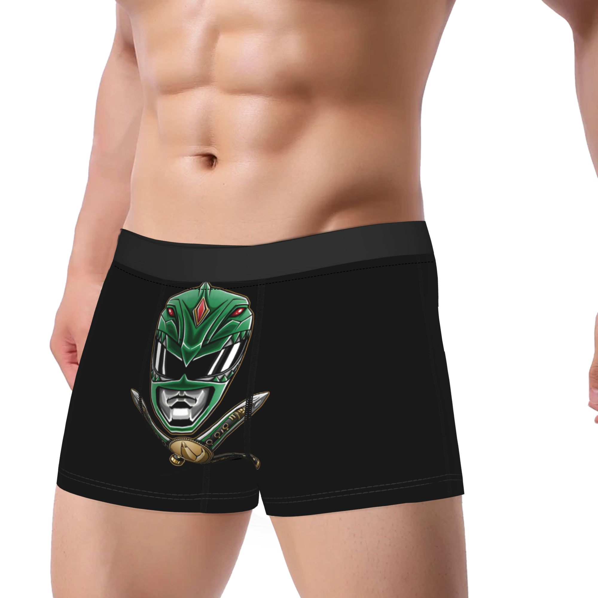 Boxer Shorts Modal - セクシーなボクサーパンツパンティーブリーフマンマイティモフィンパワーレンジャーグリーンレンジャー下着ポリエステルパンツ男性用プラスサイズ