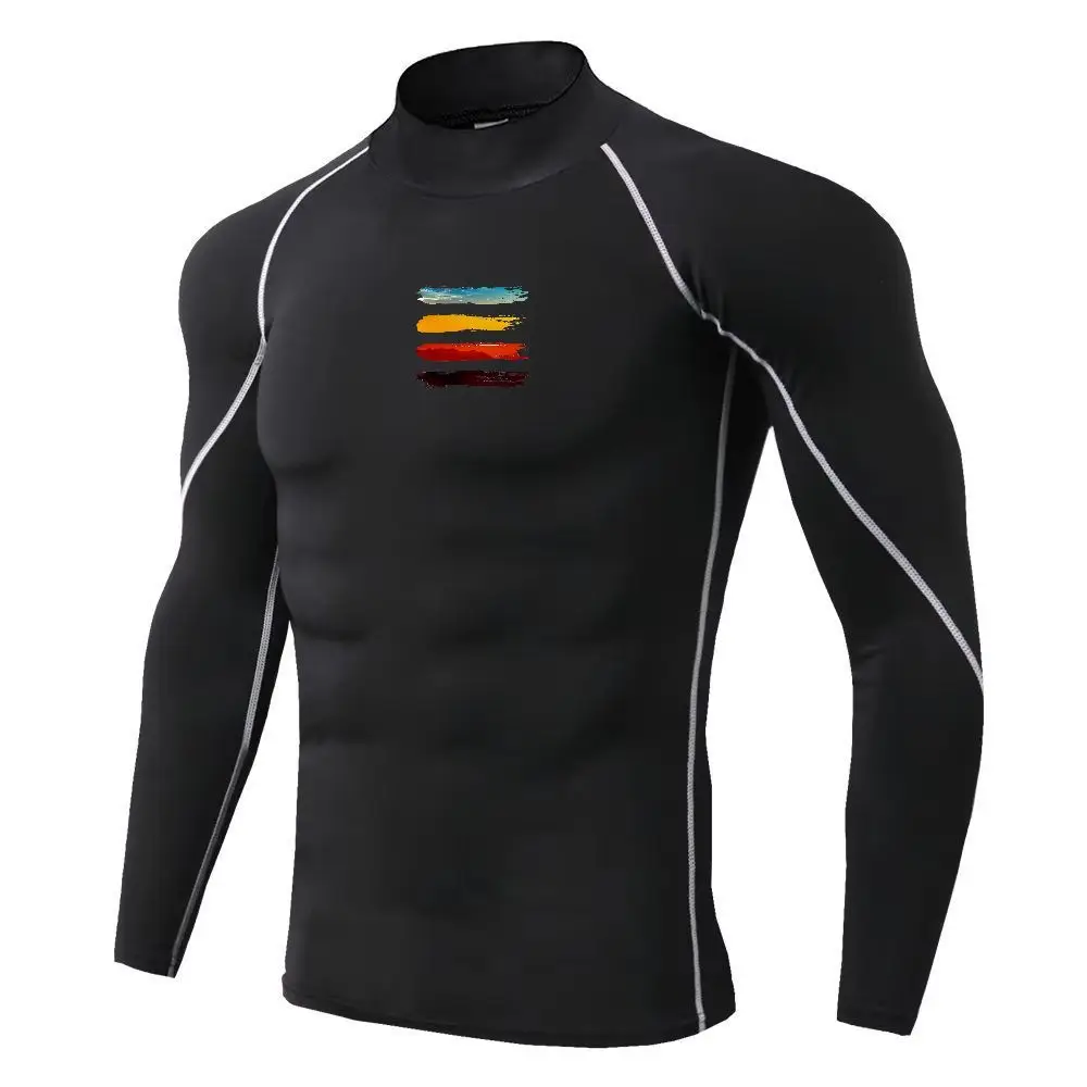 メンズスポーツTシャツ、速乾性、ボディビルディング、ランニン - Quick Dry Underwear のレビューと価格