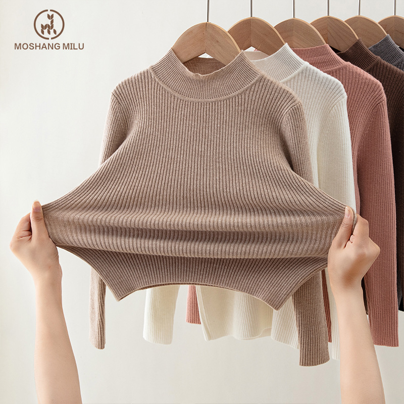 ニューキッズ プルオーバー Tシャツ 長袖 コットン クルー - Undershirt Crew Neck のレビューと価格